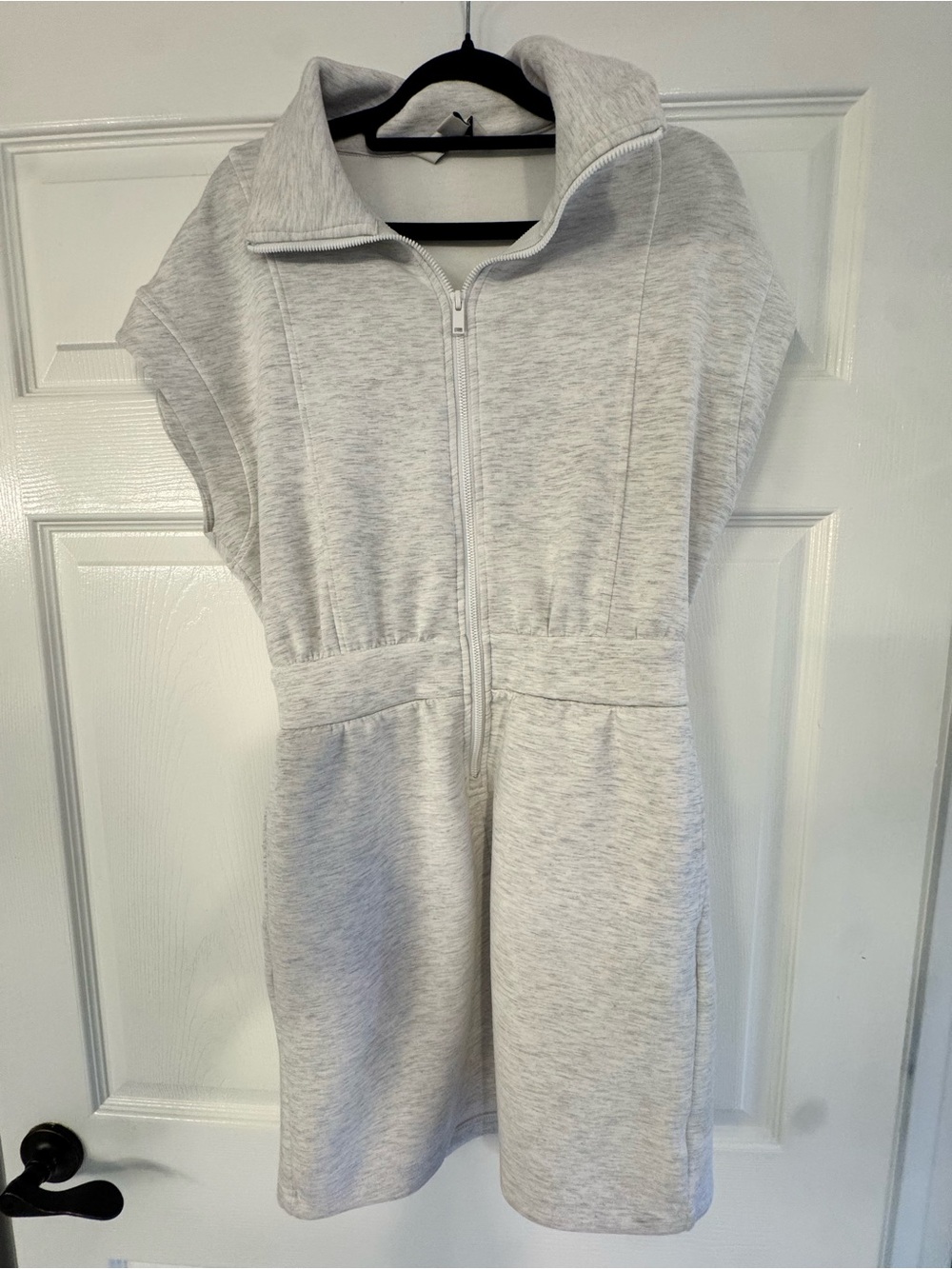 Rae Mode Light Heather Gray Zip athletic dress